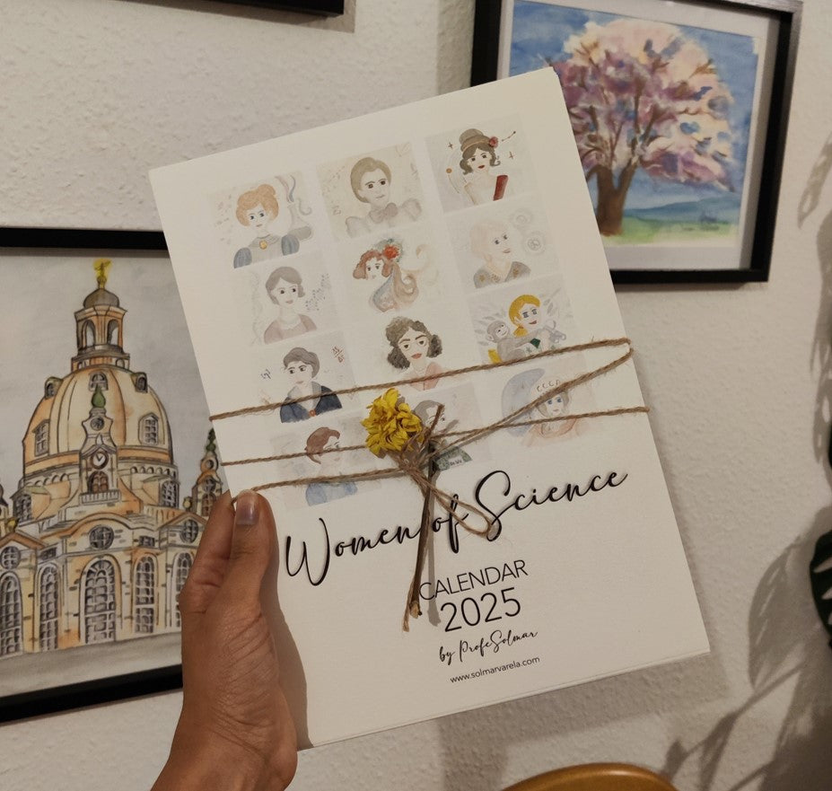 Calendario Mujeres de Ciencia 2026 - Nueva Colección, Acuarela*